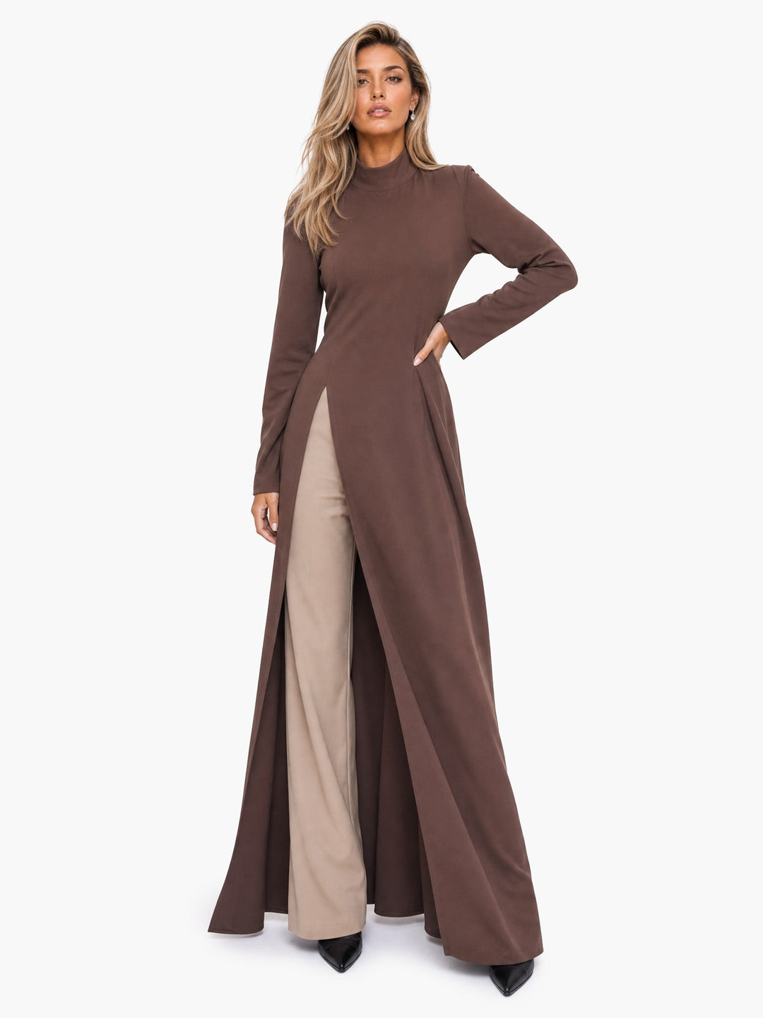 Elegantes Maxikleid mit Trend-Schlitz