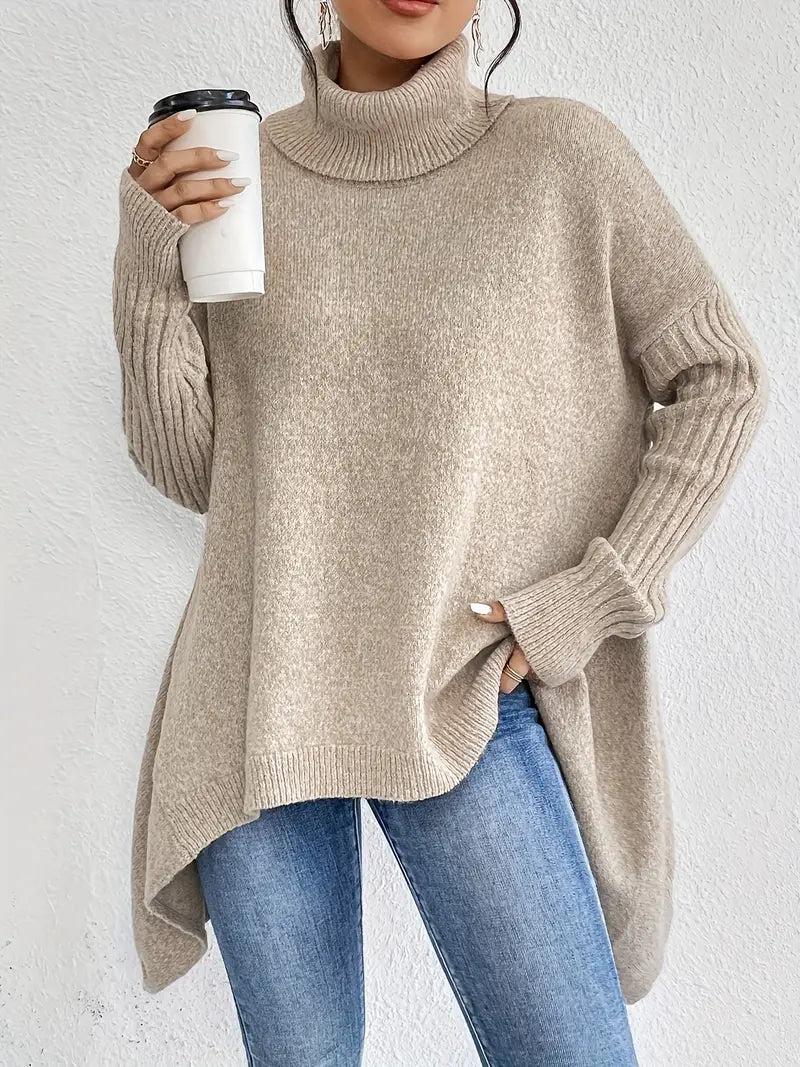 Amara™ | Eleganter langer Rollkragenpullover