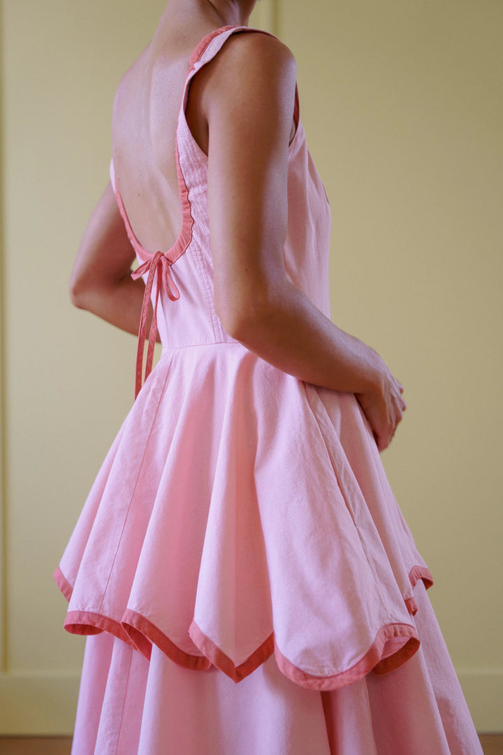 Maxikleid mit Volants