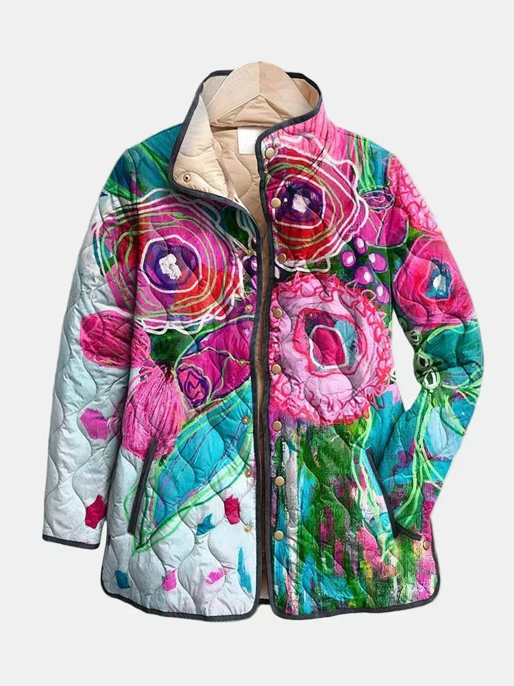 Steppjacke Aquarell Floral Lucie