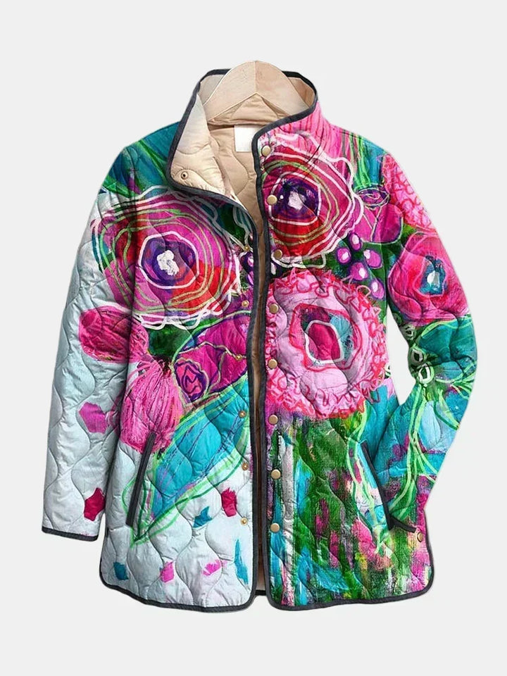 Steppjacke Aquarell Floral Lucie