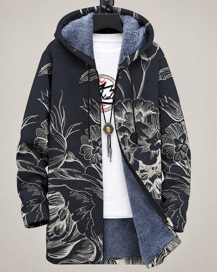 Rosalie Botanische Skizze Kapuzenjacke