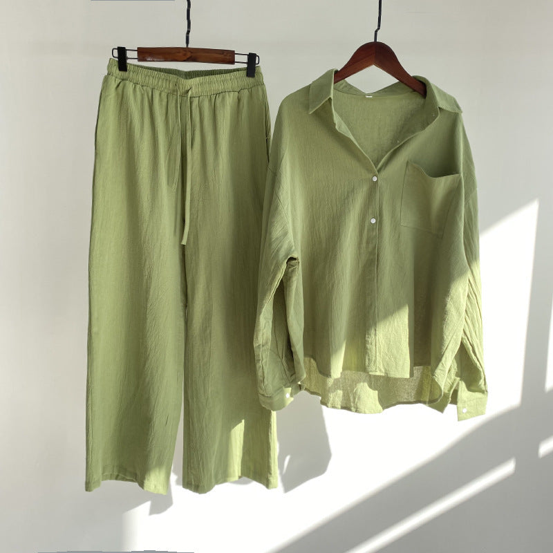 Yvonne™ | 2-teiliges Set - Bluse & weite Hose