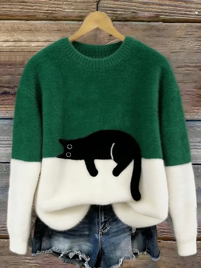 Eleganter Katzenpullover
