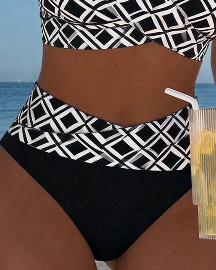 Marlene | Zweiteiliger Bikini mit elegantem Diamantmuster