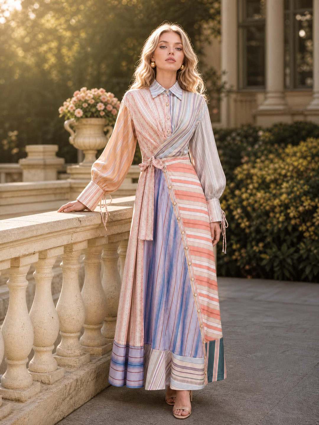 Maxikleid Patchwork