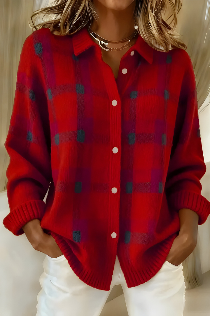 Bernadette | Karierter Pullover