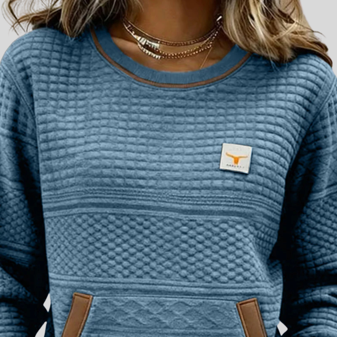 Roelie | Weicher Colorblock-Pullover