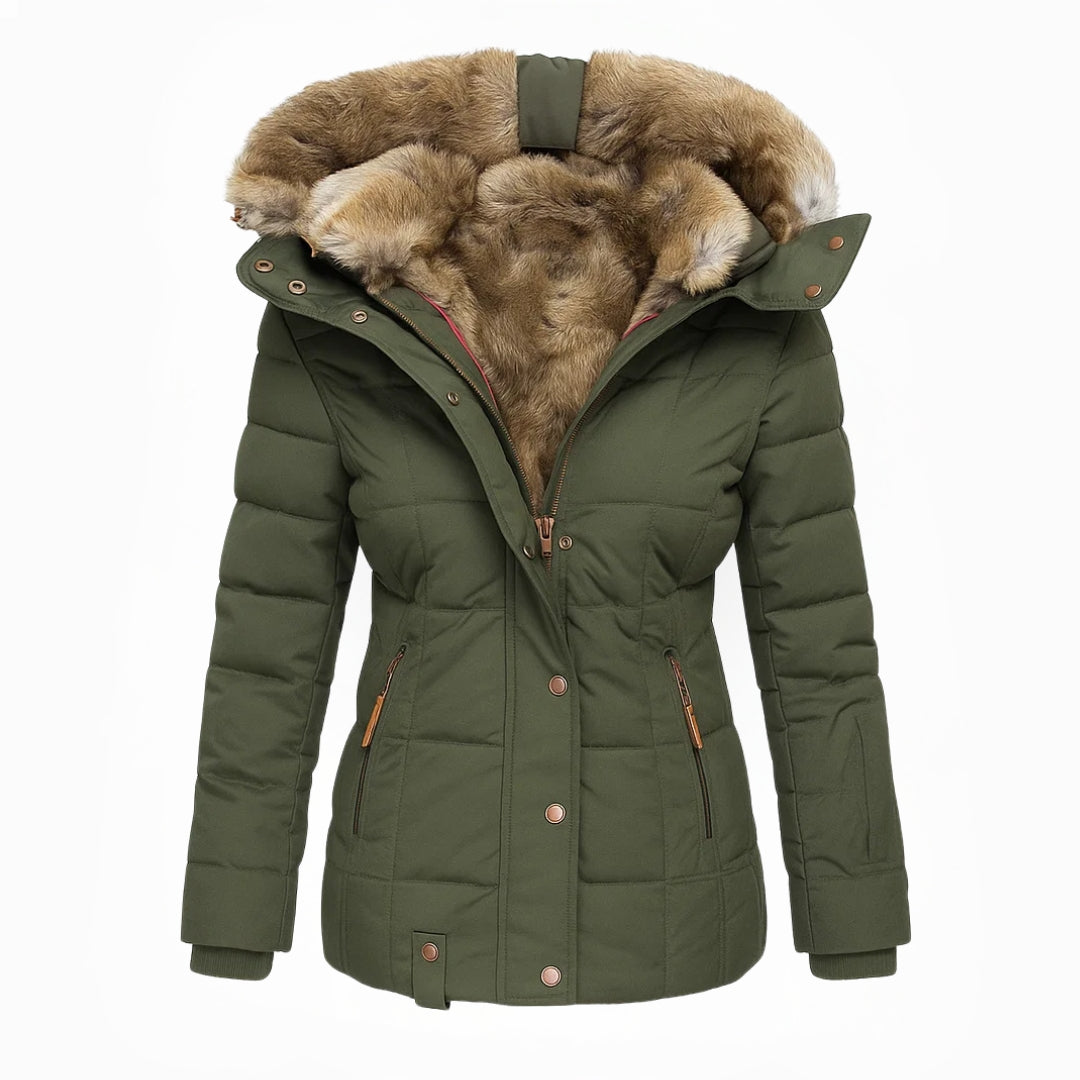 Anna™ | Warmer mit Fell gefütterter Wintermantel