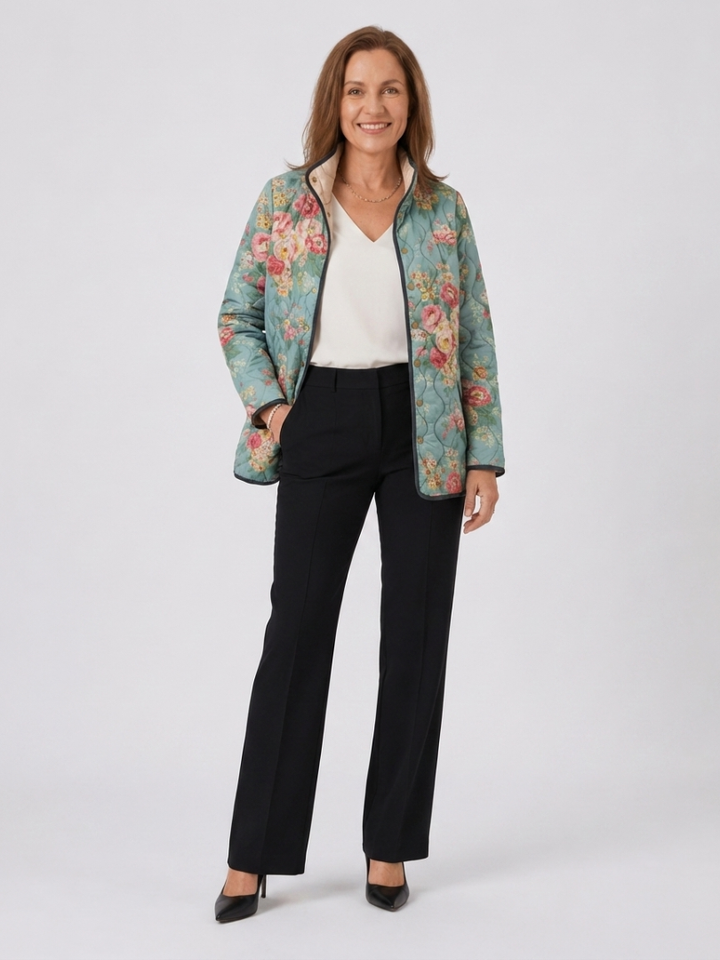 Gesteppte Jacke Rosen Celadon Mathilde