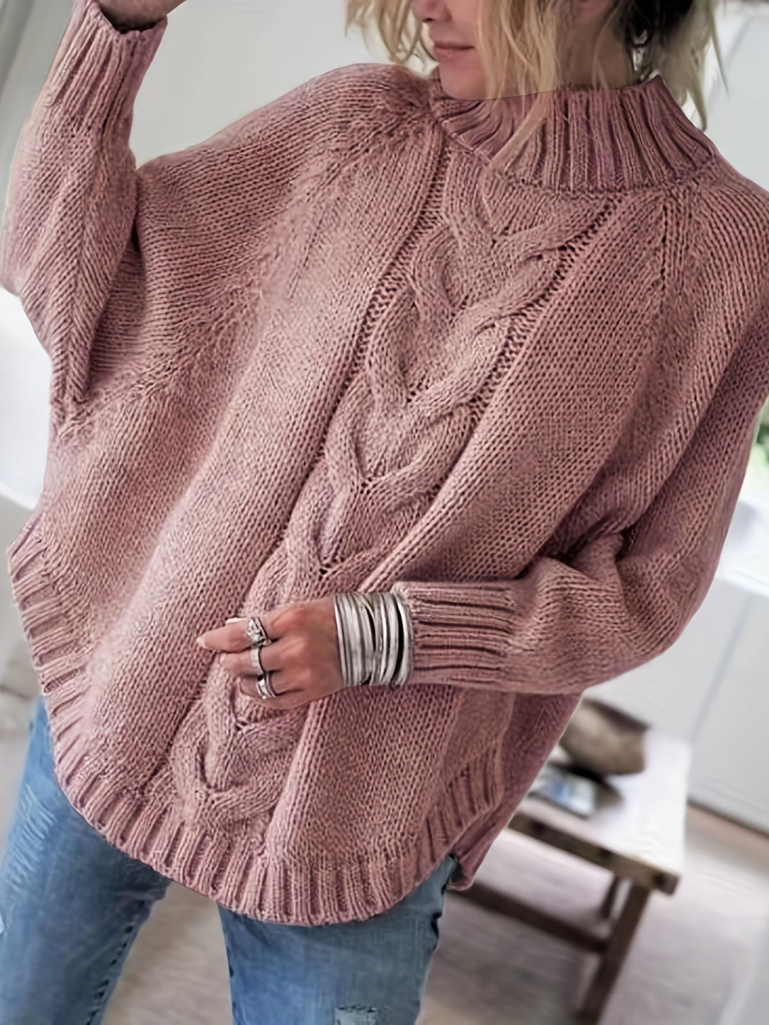 Livia – Rippstrickpullover mit Hemddetail