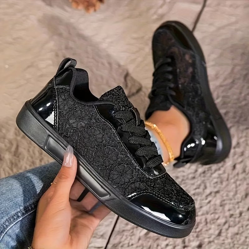 Dentelle | Sneaker aus Blüten-Spitze