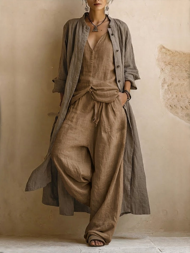 Completo Donatienne — drei Teile langes bohemisches Gilet