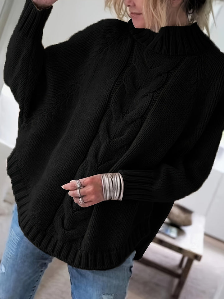 Livia – Rippstrickpullover mit Hemddetail