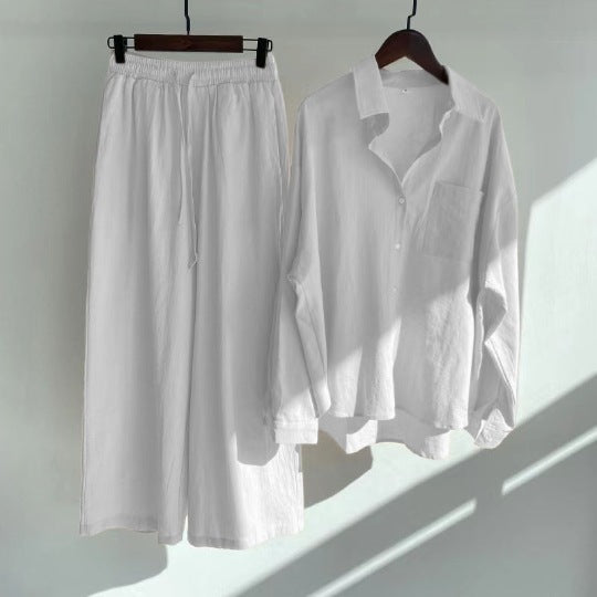 Yvonne™ | 2-teiliges Set - Bluse & weite Hose
