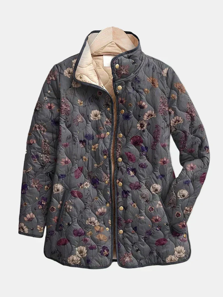 Steppjacke mit getrockneten Blumen Nathalie