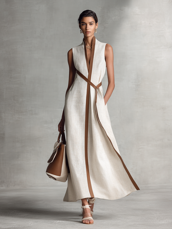 SUZANNE™ - ELEGANTES V-AUSSCHNITT SOMMER-MAXIKLEID