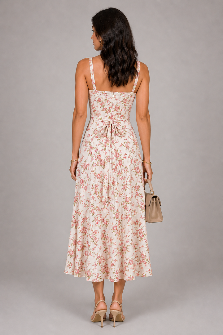 Rosé Wiesen Kleid