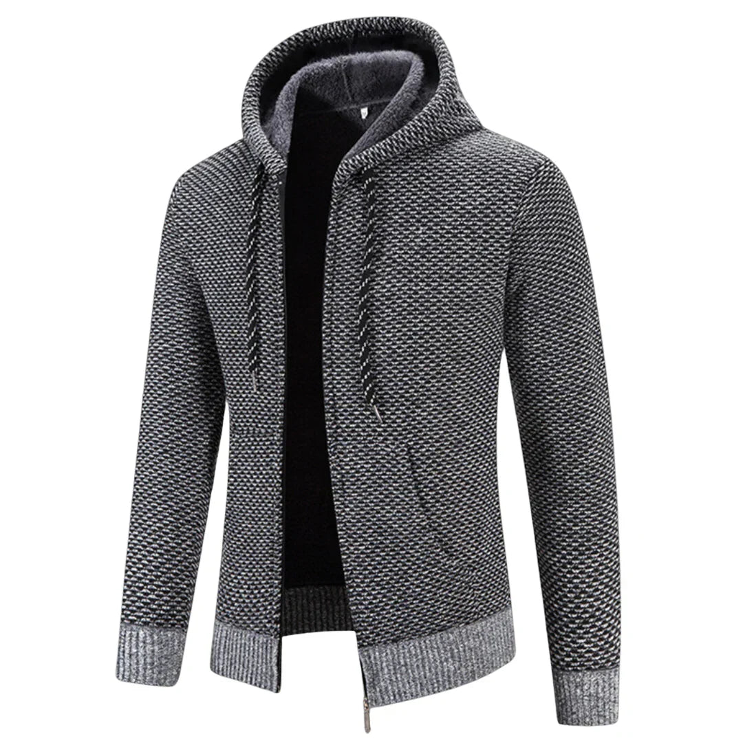 Silvan | Herren-Strickpullover mit Kapuze