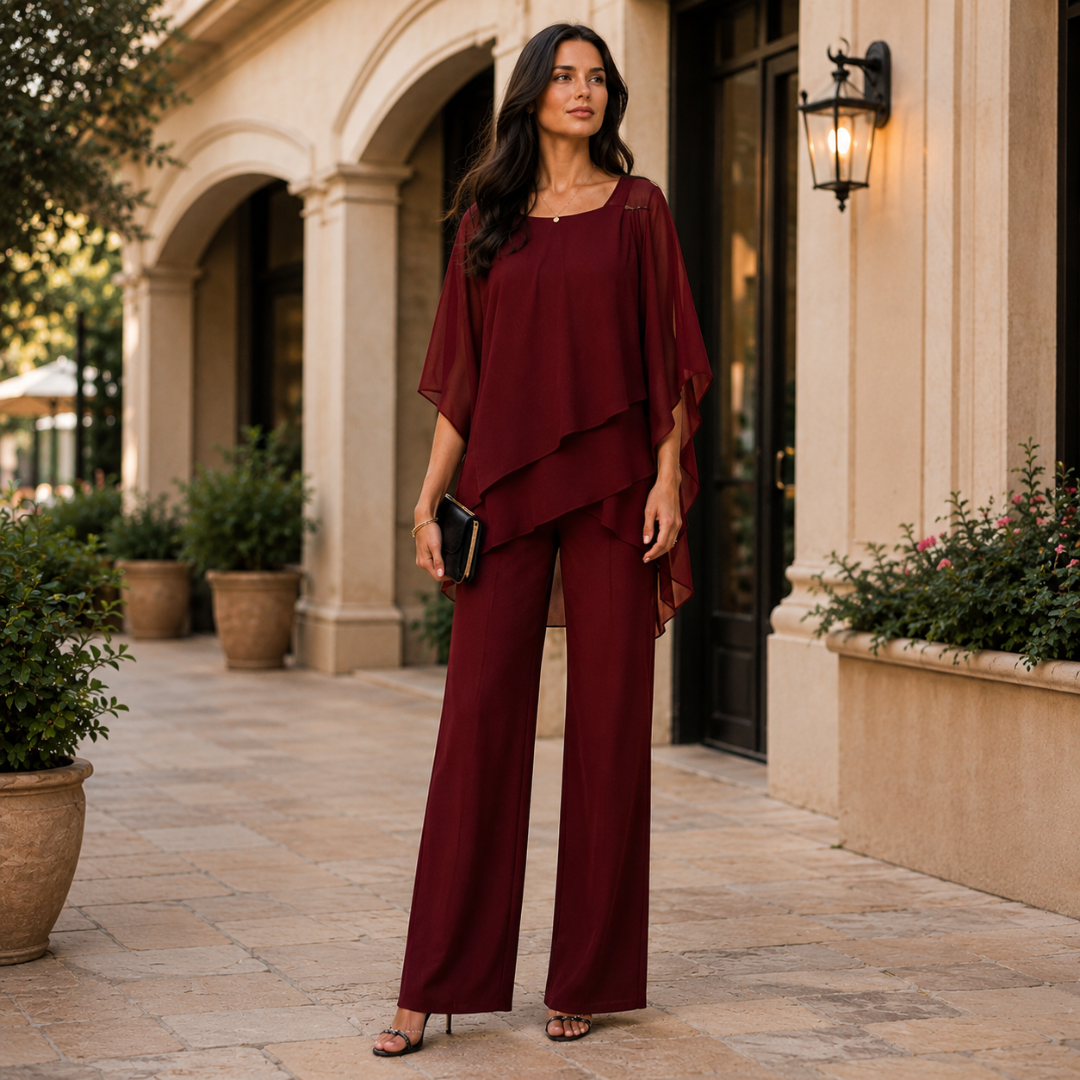 Sophie | Elegantes Fließendes Zweiteiliges Ensemble Lucie