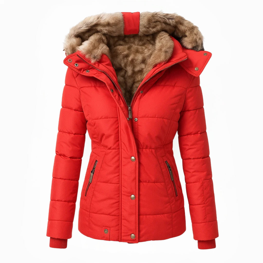 Anna™ | Warmer mit Fell gefütterter Wintermantel