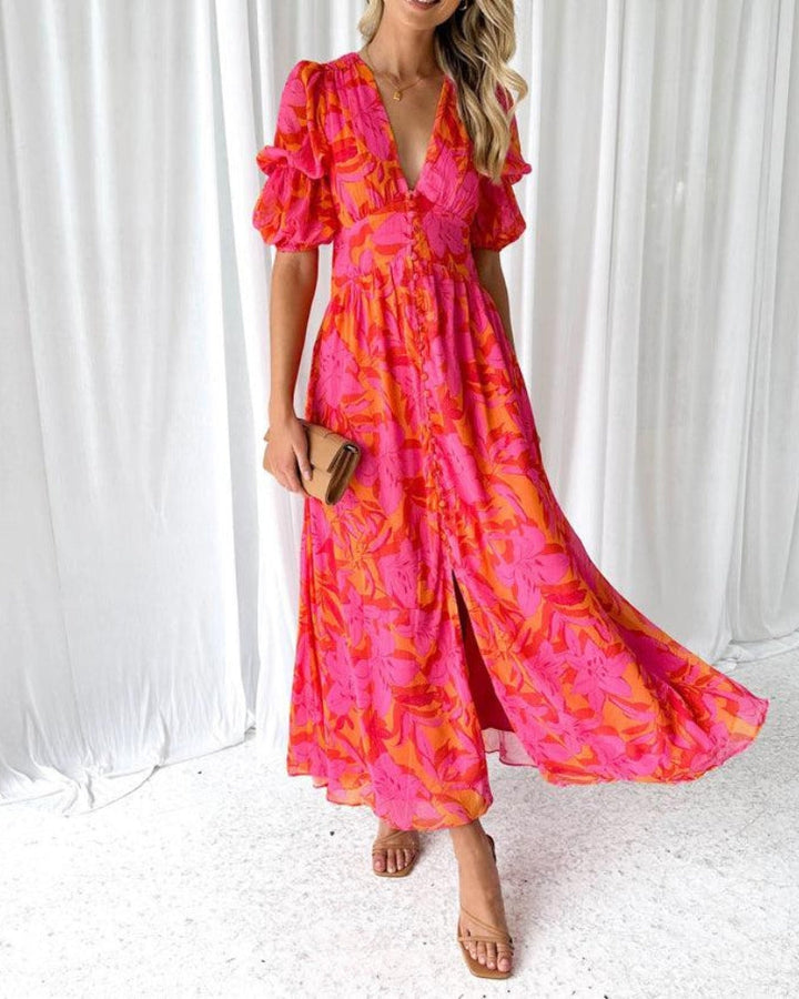 Maxikleid in Rosarot