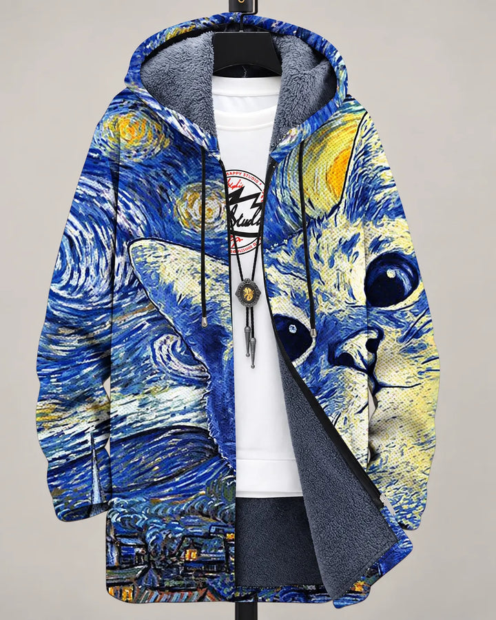 Celeste Ocean Art Kapuzenjacke