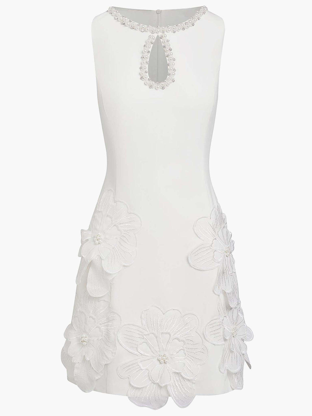 Elegantes Ärmelloses Mini-Kleid mit Ausschnitt