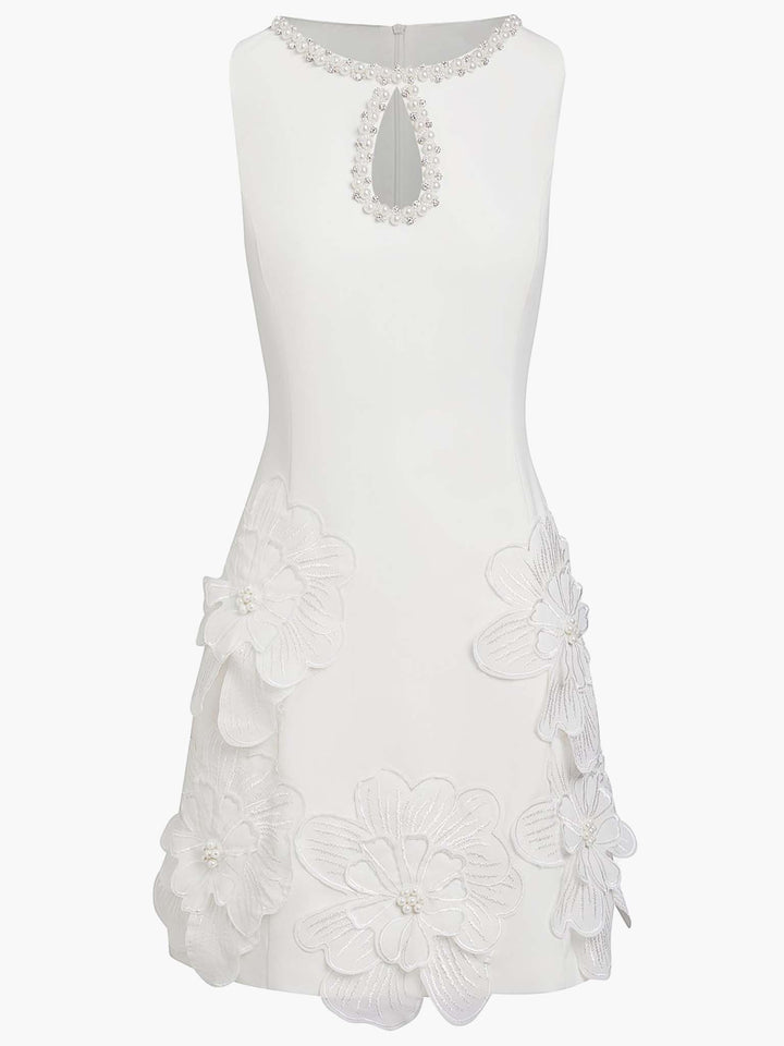 Elegantes Ärmelloses Mini-Kleid mit Ausschnitt