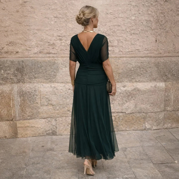 Eliza | Elegantes grünes Kleid