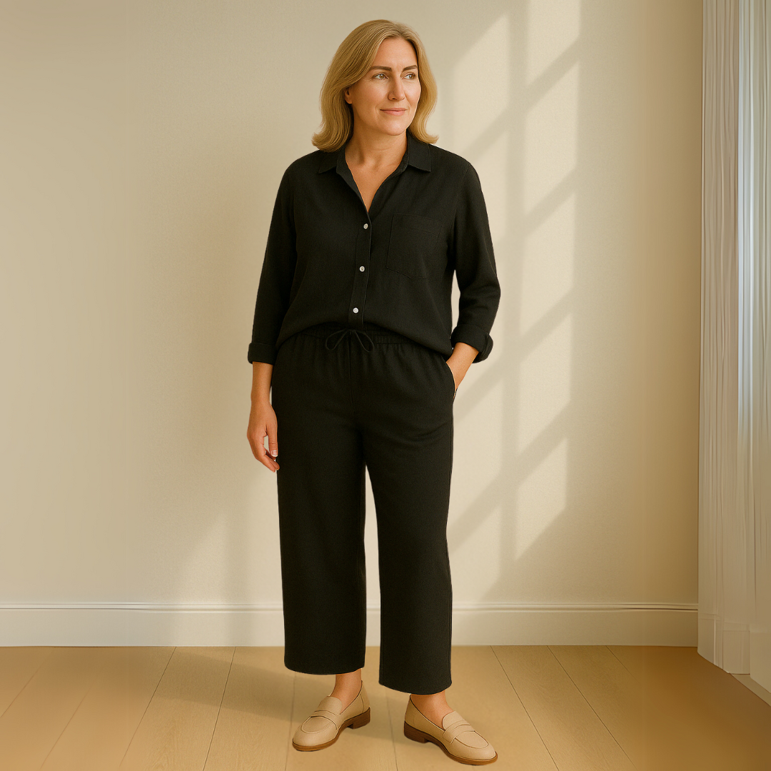 Yvonne™ | 2-teiliges Set - Bluse & weite Hose