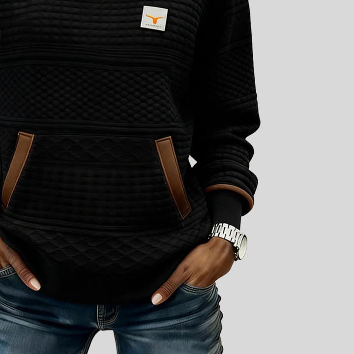 Roelie | Weicher Colorblock-Pullover