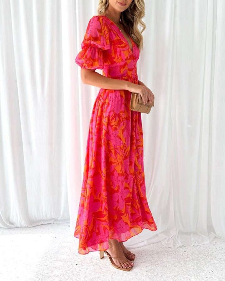 Maxikleid in Rosarot