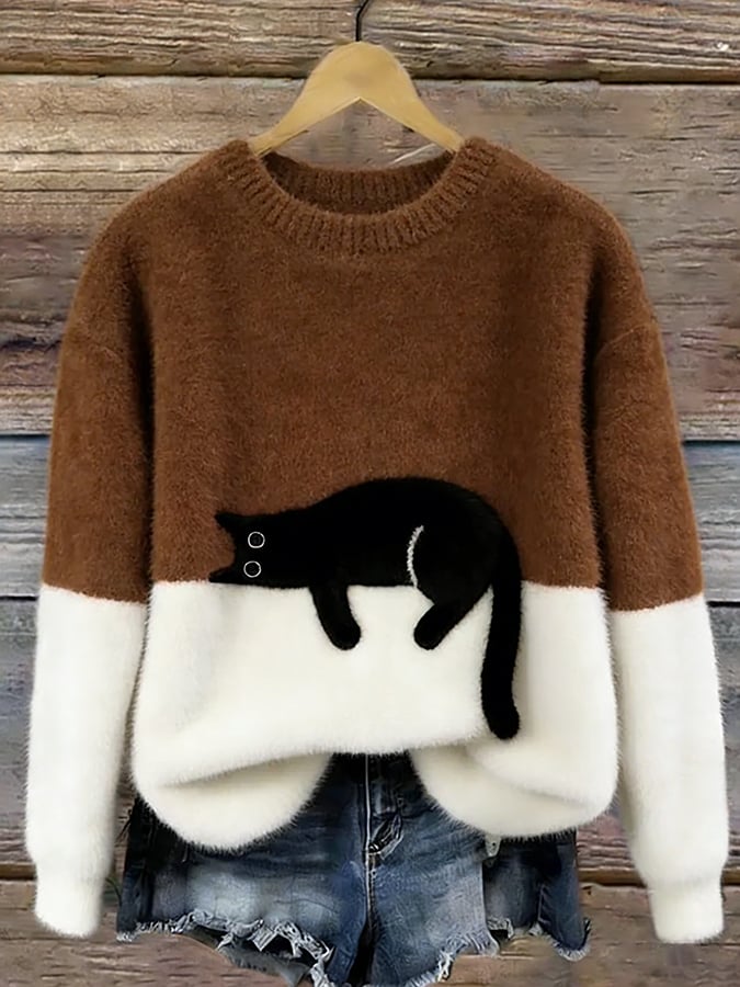 Eleganter Katzenpullover