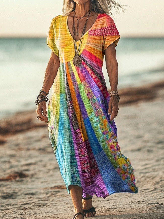Luna | Boho-Kleid mit sommerlichem Design