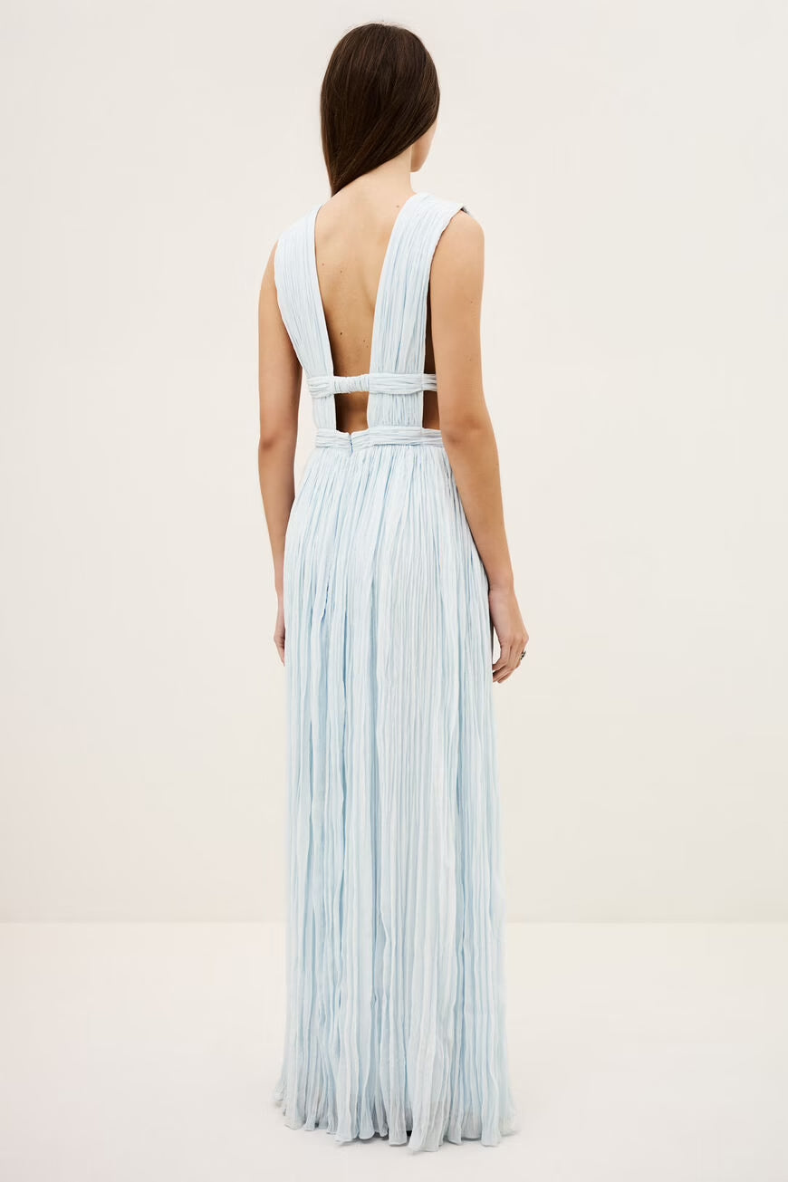 Maxi Kleid mit V-Ausschnitt