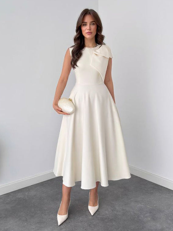 Midi-Kleid mit Knoten