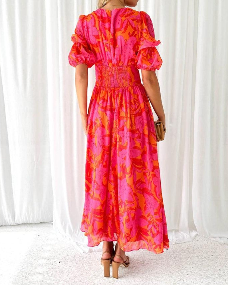 Maxikleid in Rosarot
