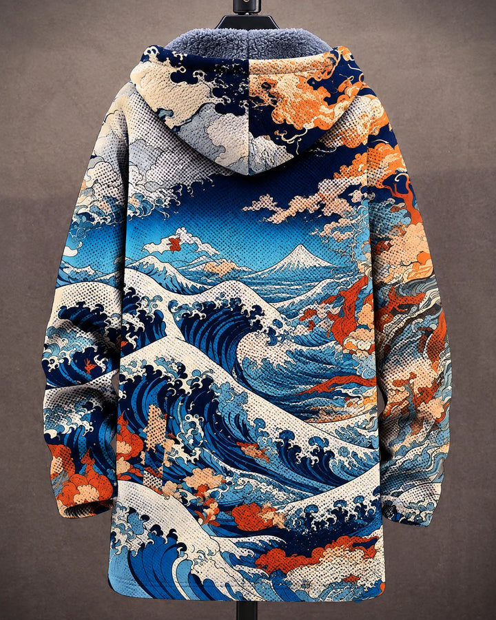 Celeste Ocean Art Kapuzenjacke
