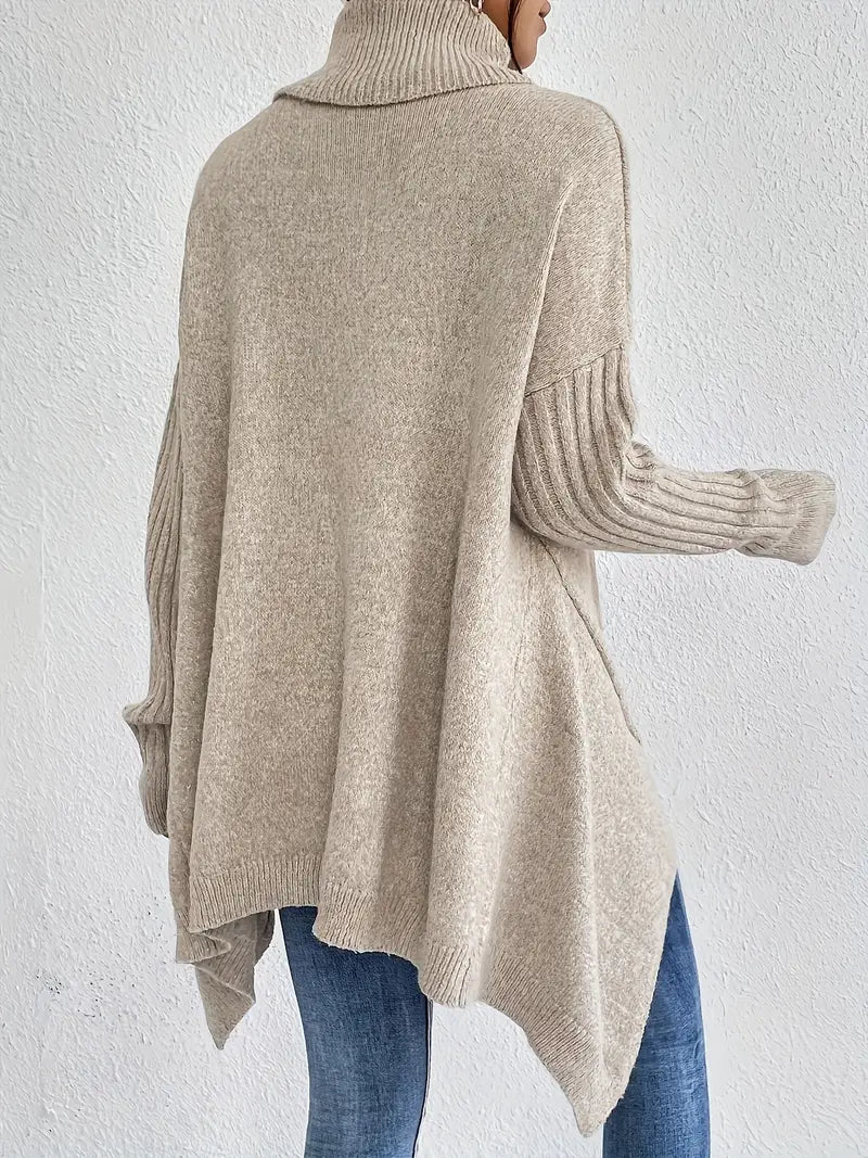 Amara™ | Eleganter langer Rollkragenpullover