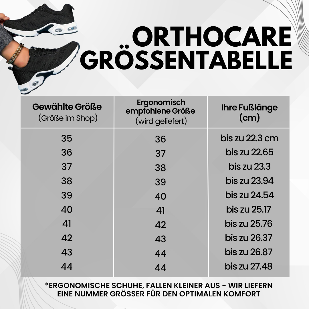 OrthoCare Komfortschuhe - Schmerzlindernde Komfortschuh  | Rutschfest & Federleicht