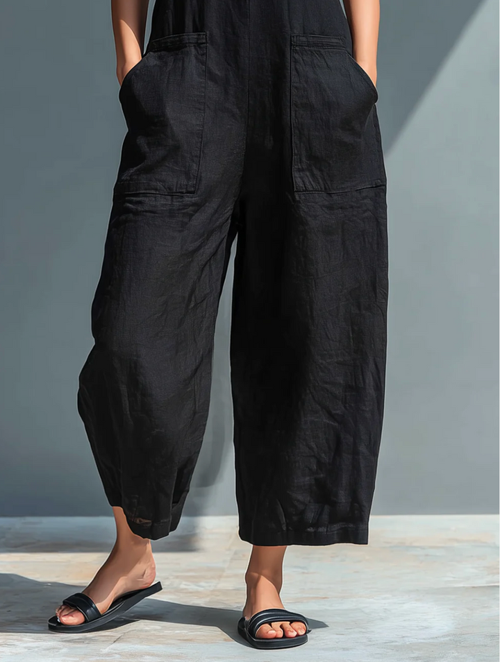 Ärmelloser Minimalistischer Jumpsuit