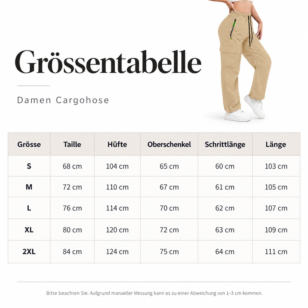 Damen Vintage-Cargohose - Mehr Stauraum & flexible Passform