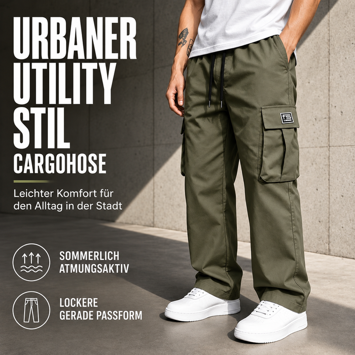 Herren Cargohose in lockerer Passform – Bequem, vielseitig & mit vielen Taschen