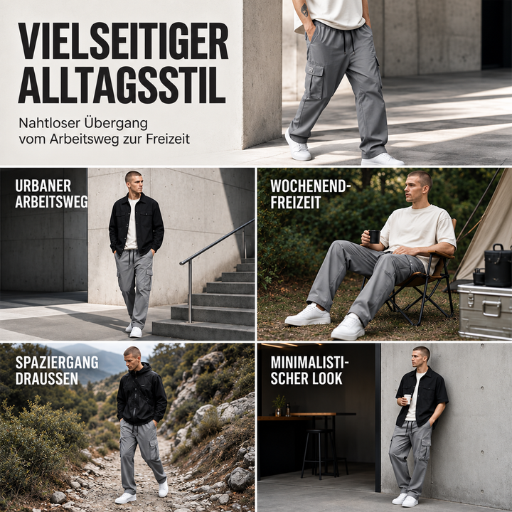 Herren Cargohose in lockerer Passform – Bequem, vielseitig & mit vielen Taschen