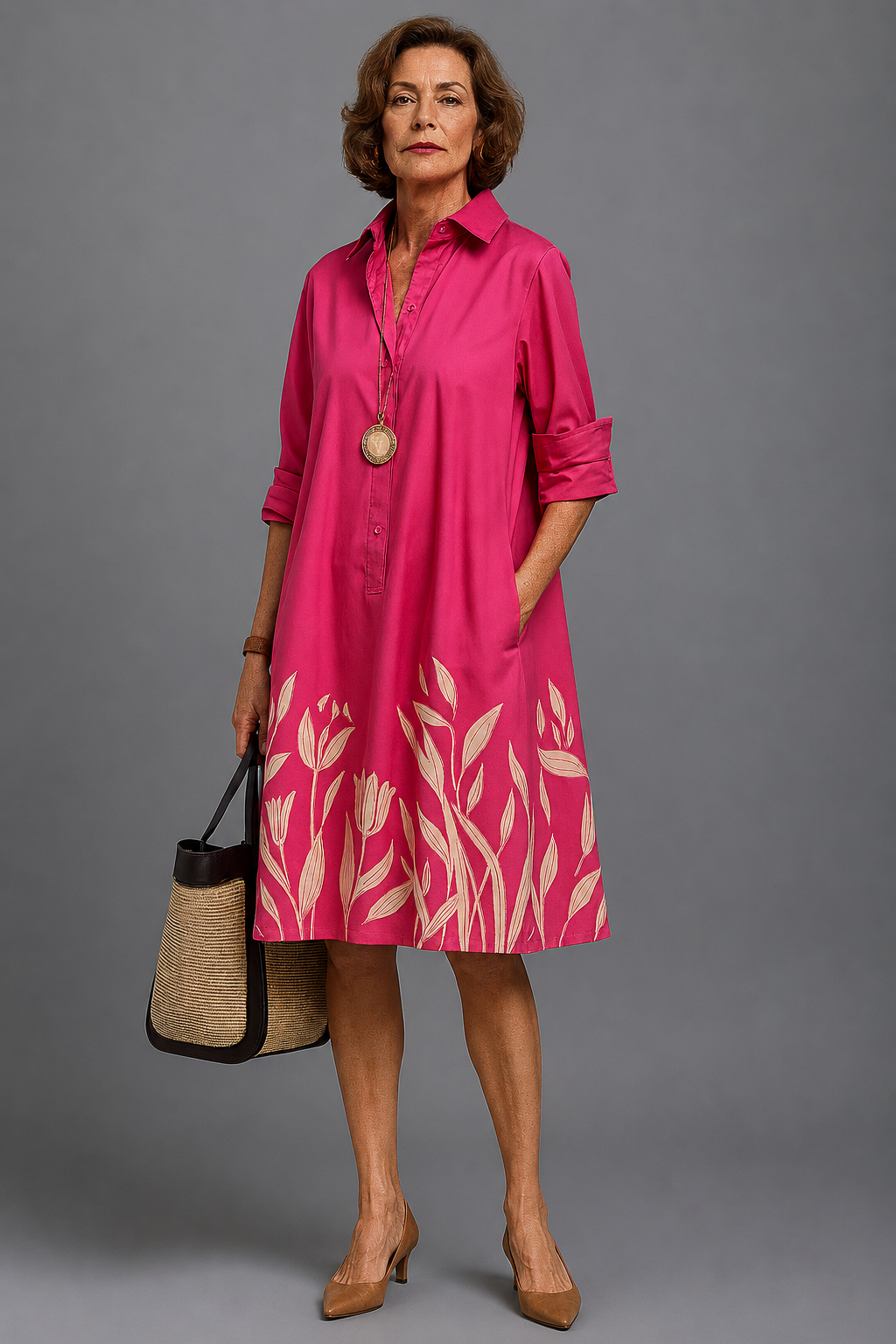 Suzanne Blumen Kleid