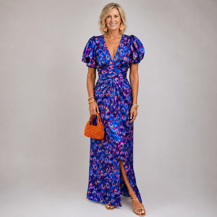 Tora – Elegantes Kleid mit plissierten Ärmeln