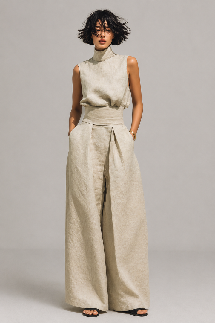Maria Tanktop & Weite Leinenhose