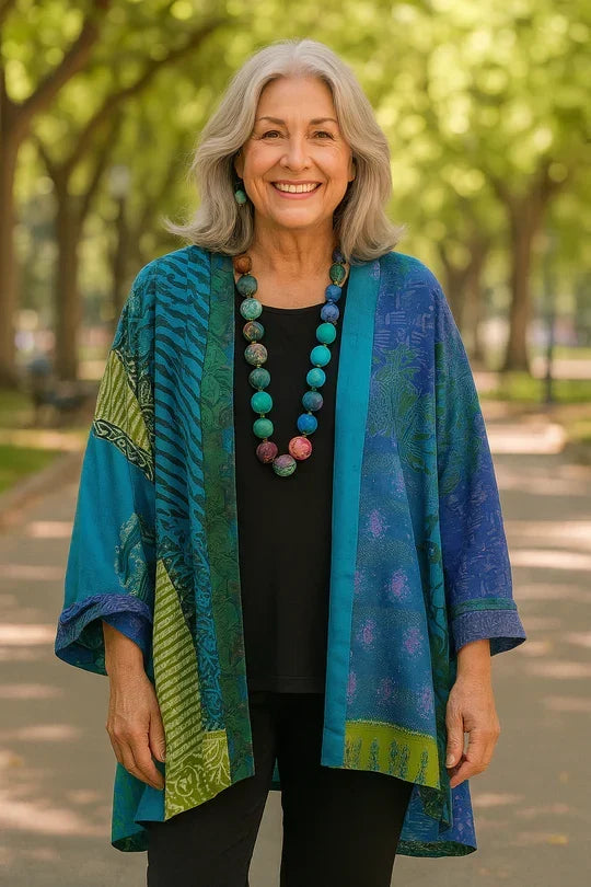 Astrid | Eleganter Drapé-Cardigan