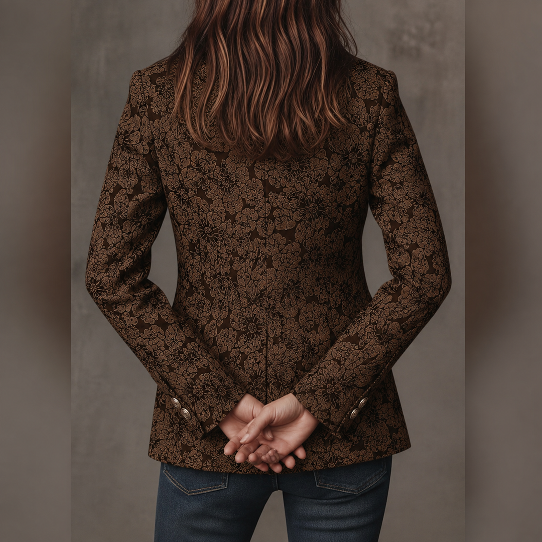 Estelle | Blazer Jacquard in Kaschmir-Optik Enganliegend